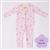 Bambi Mini Co. Wrigglesuit 6-12 Months (with Grippy Feet) Pink Festival Bloom