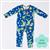 Bambi Mini Co. Wrigglesuit 12-18 Months (with Grippy Feet) Beaucoup Blue 