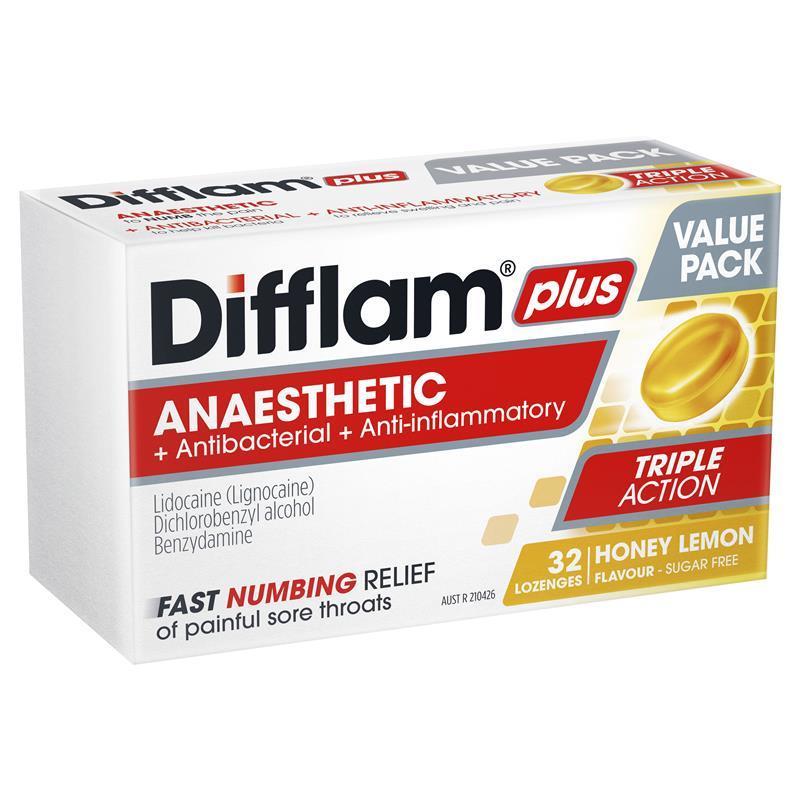 Difflam Plus Anaesthetic Sugar Free