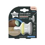 Tommee Tippee Breast-like Soother, 0-6 months, 2 Pack, One Day and One Night Soother