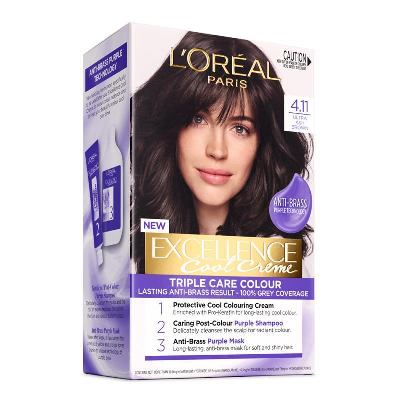 Buy L'Oreal Paris Excellence Cool Creme Permanent Hair Colour  Ultra  Ash Brown Online at Chemist Warehouse®