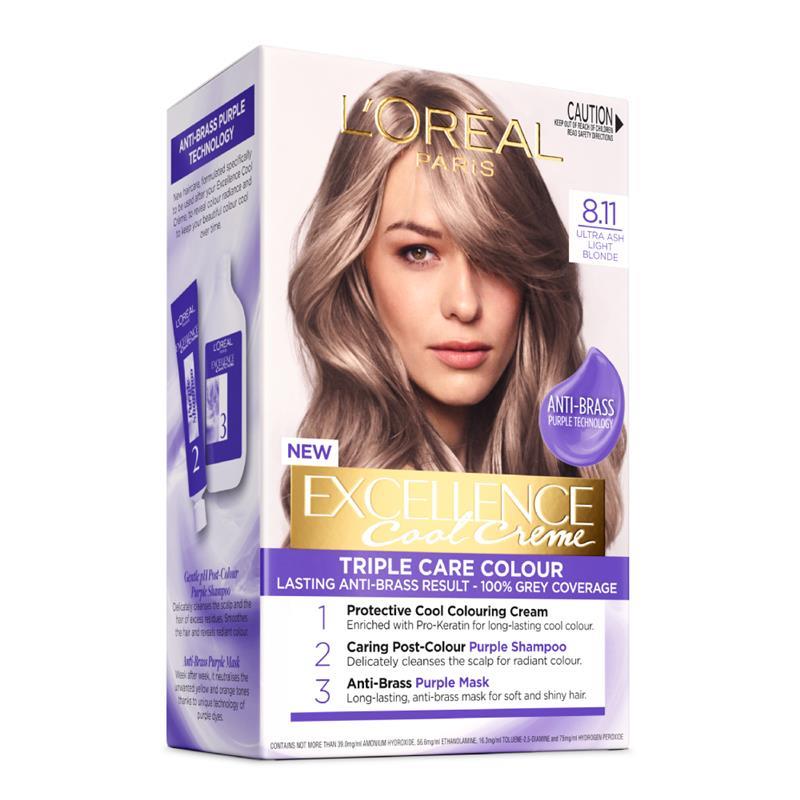 Buy L'Oreal Paris Excellence Cool Creme Permanent Hair Colour  Ultra  Ash Light Blonde Online at Chemist Warehouse®