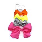 Capelli Kids Bow Clips 4 Pack
