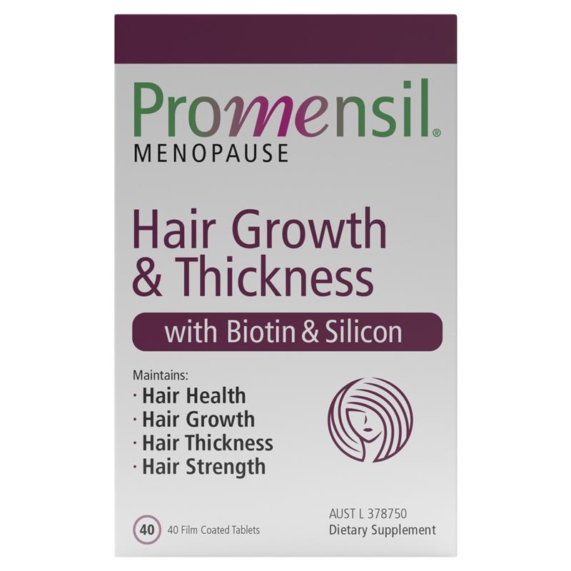 Buy Promensil Menopause Hair Growth & Thickness 40 Tablets Online at  Chemist Warehouse®