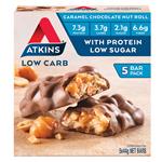 Atkins Caramel Choc Nut Roll Bar 5 Pack