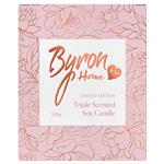 Byron Home Mum Triple Scented Soy Candle Lotus Flower Freesia & Patchouli