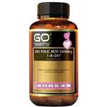 GO Healthy Folic Acid 500mcg 1-a-day 120 Vege Capsules