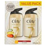 Olay Total Effects Moisturiser Normal UV 50g Twin Pack