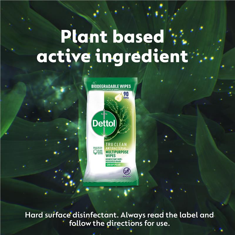 Buy Dettol Tru Clean Antibacterial Multipurpose Cleaning Wipes Crisp