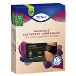 Tena Washable Absorbent Underwear Classic Noir Size 10-12