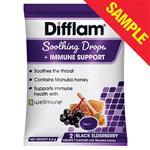 Sample Difflam Soothing Drops + Immune Support Black Elderberry Flavour