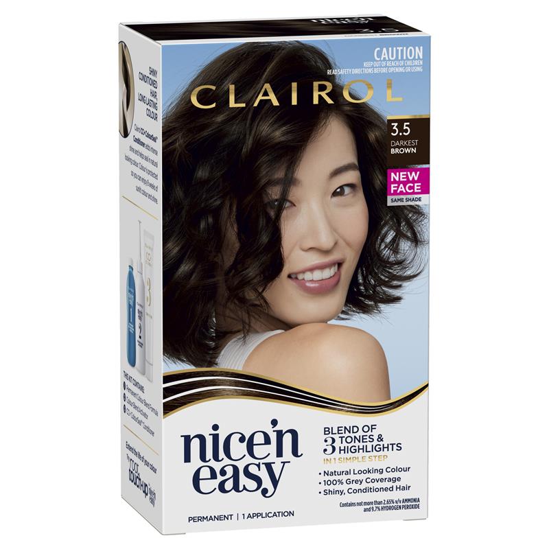 Buy Clairol Nice n Easy 3.5 Darkest Brown Online at Chemist Warehouse®