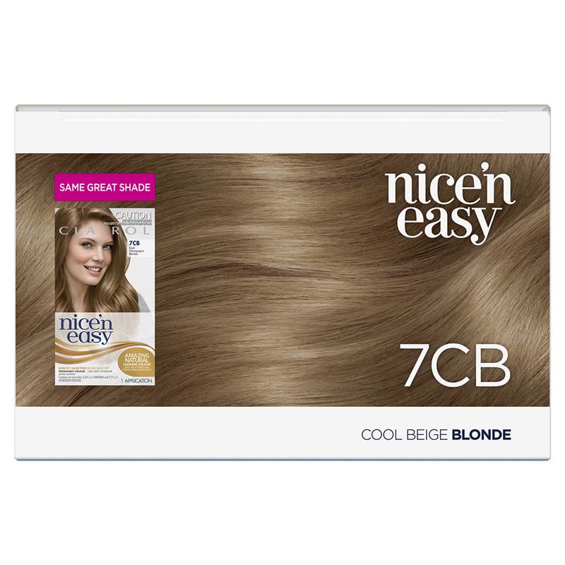 Buy Clairol Nice N Easy 7CB Dark Champagne Blonde Permanent Hair Colour ...