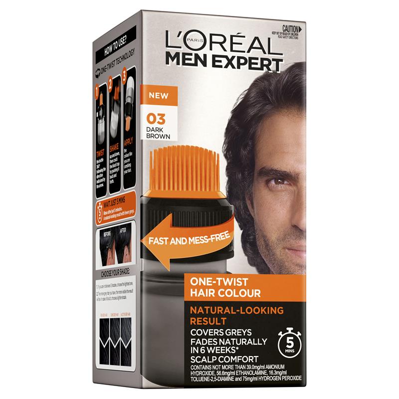 Buy L'Oreal Paris Men Expert Semi Permanent Hair Colour 03 Dark Brown  Online at Chemist Warehouse®