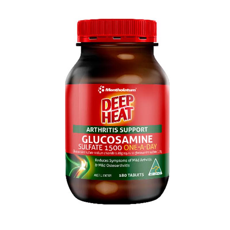 Buy Deep Heat Glucosamine 1500 OneaDay 180 Tablets Online at Chemist Warehouse®