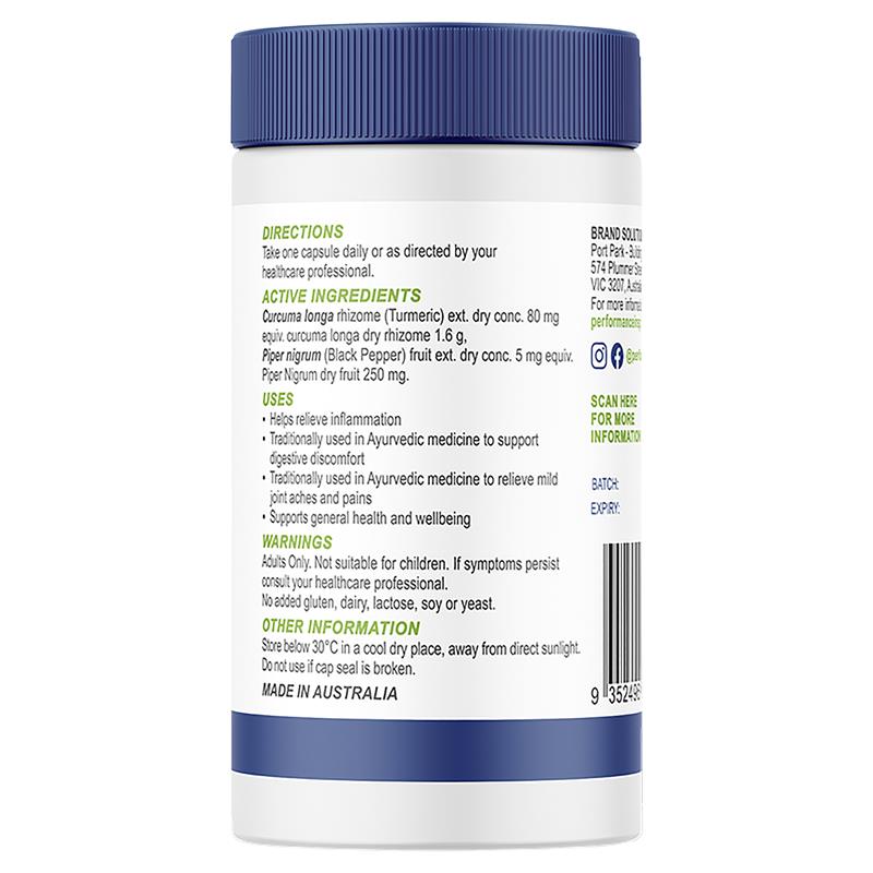 Buy Performance Inspired Turmeric 120 Capsules Online at Chemist Warehouse®