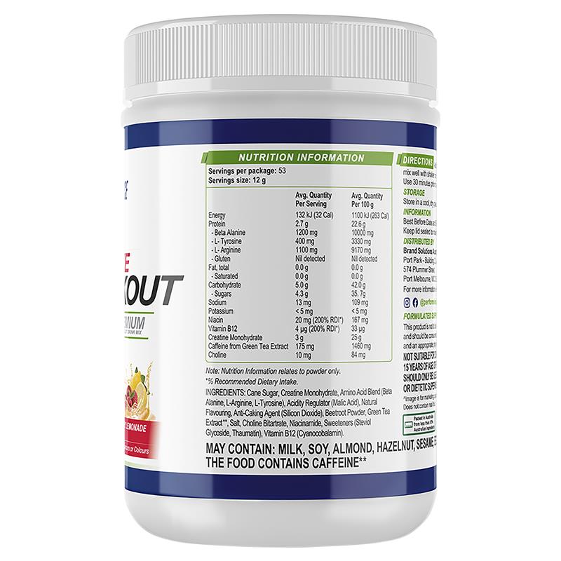 Buy Performance Inspired Explosive PreWorkout Natural Raspberry