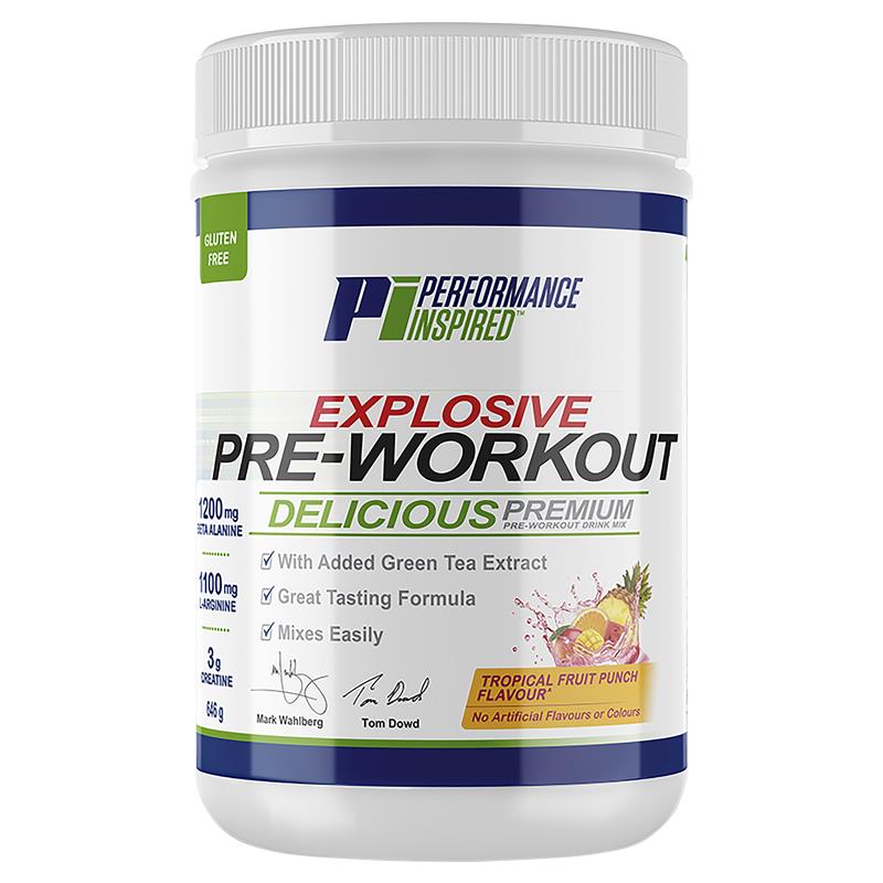 Buy Performance Inspired Explosive PreWorkout Natural Tropical Punch