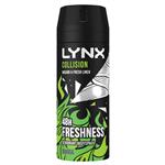 Lynx Deodorant Collision Wasabi + Fresh Linen 165ml