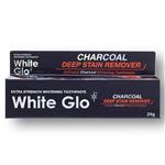 White Glo Charcoal Deep Stain Remover Travel Toothpaste 24g
