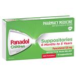 Panadol 125mg 6 Months - 5 Years 10 Suppositories