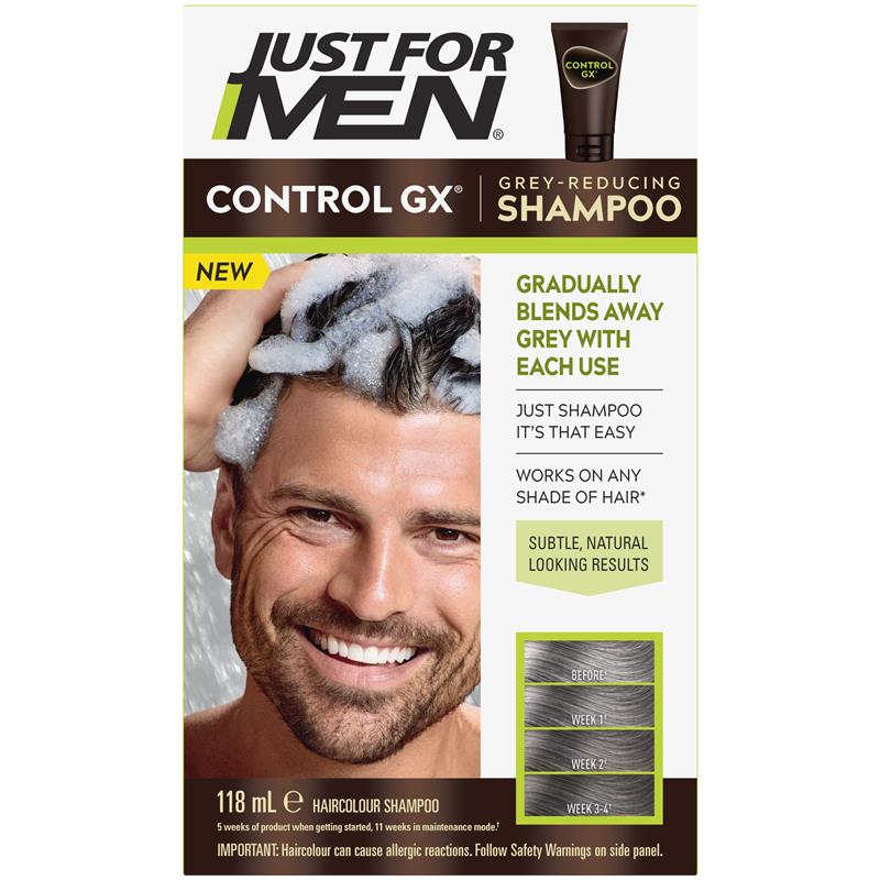 a pesar de nicotina Decoración Buy Just For Men Control GX Regular Shampoo 118ml Online at Chemist  Warehouse®