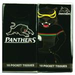 NRL Mascot Pocket Tissues Panthers 4 Pack