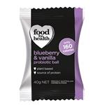 Food For Health Blueberry & Vanilla Probiotic Ball 40g