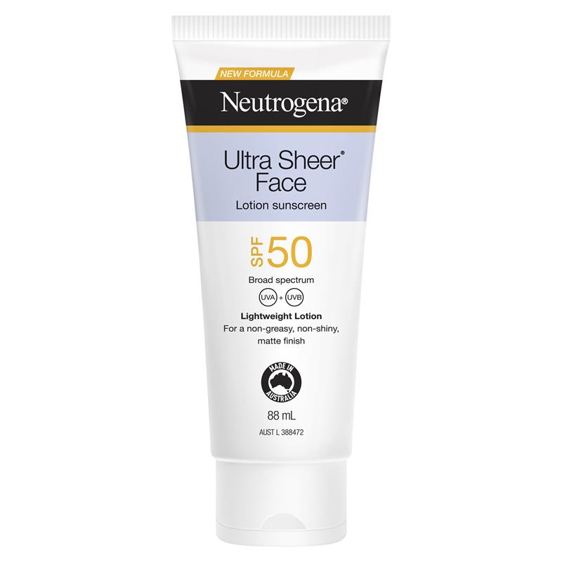 Buy Neutrogena Ultra Sheer Face Lotion Sunscreen SPF 50 88ml Online at  Chemist Warehouse®