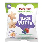 Mum-Mum Plant Based Rice Puffs Blueberry & Strawberry 10g
