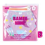 Bambi Mini Co. Dribblebib Pastel Lilac and Multistripe Reversible Bibs 2 Pack