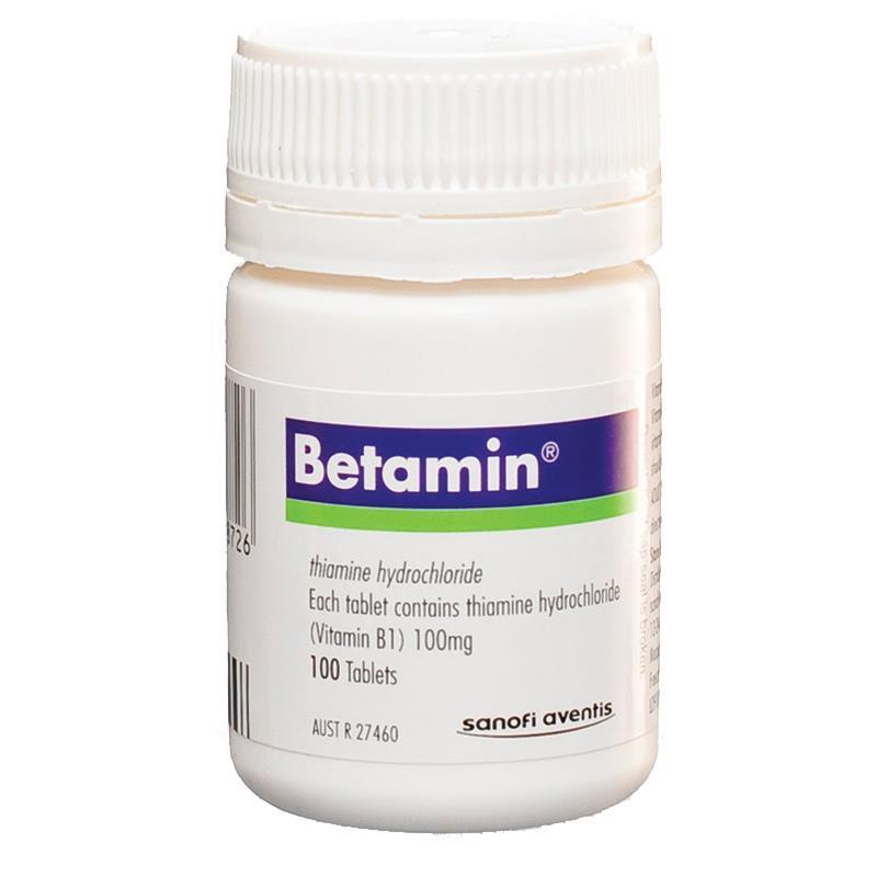 Buy Betamin Vitamin B1 Tablets 100mg 100 Online at Chemist Warehouse®