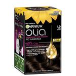 Garnier Olia 4.0 Dark Brown Permanent Hair Colour No Ammonia 60% Oils