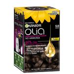 Garnier Olia 5.0 Brown Permanent Hair Colour No Ammonia 60% Oils