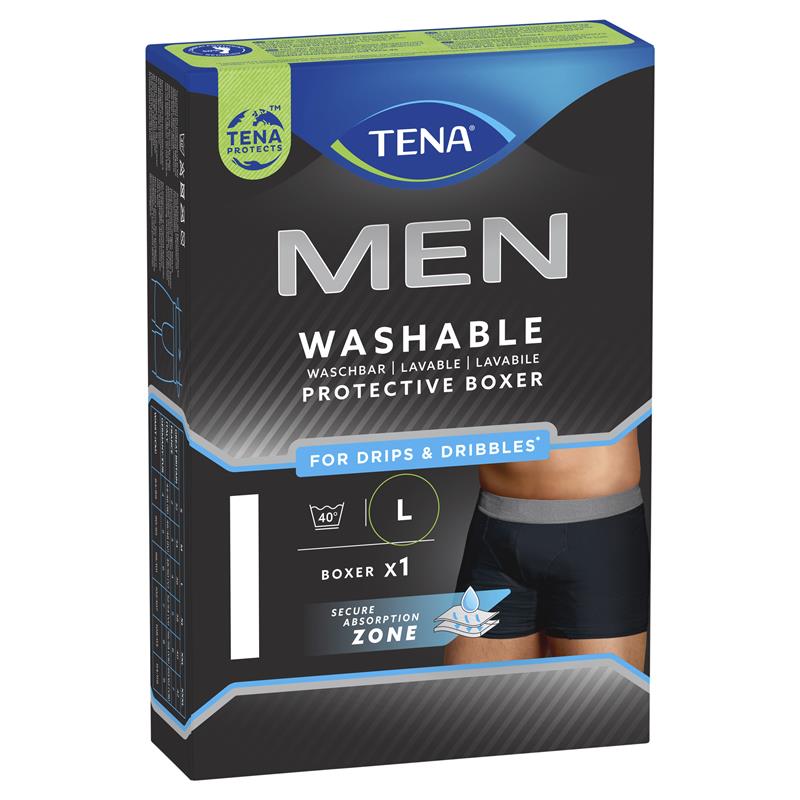 Buy Tena Men Washable Adult Underwear Boxer Large 1 Pack Online at Chemist  Warehouse®