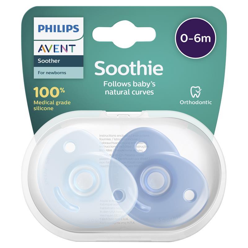 Philips Avent Soothie Pacifier 3+ Months, Green, 2pk
