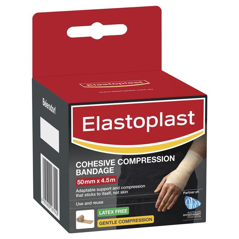 Buy Elastoplast 48315 Sport Cohesive Bandage Tan 5cm x 4.5m Online at