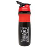 INC Water Bottle 1 Litre Black and Red