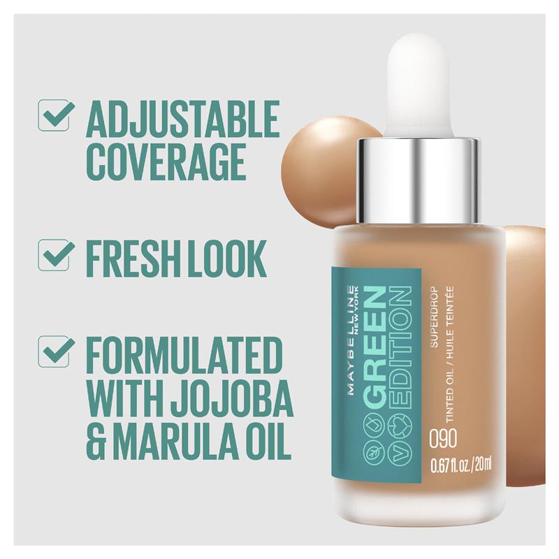 Buy Maybelline Green Edition Superdrop Tinted Oil 60 Only