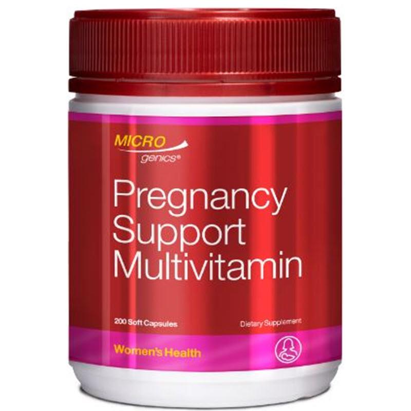 Buy Microgenics Pregnancy Support Multivitamin 200 Capsules Online at