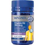 Wagner Vitamin K2 180mcg 60 Softgel Capsules