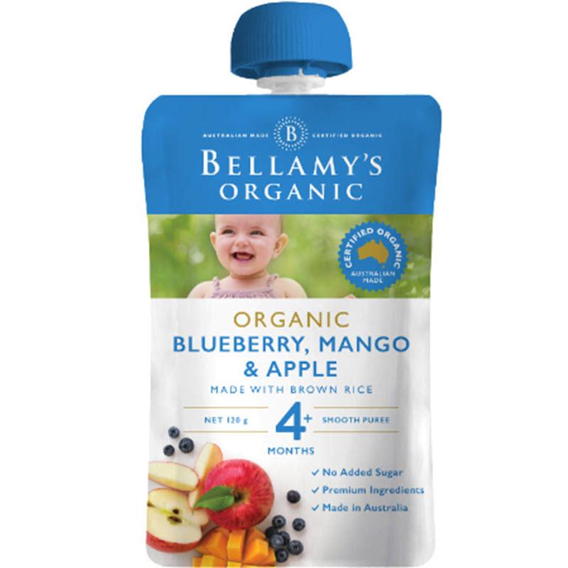 Buy Bellamys Organic Blueberry Mango & Apple 120g Online at Chemist