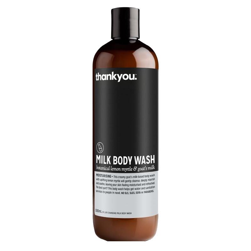 Buy Thankyou Botanical Lemon Myrtle & Goats Milk Body Wash 500ml Online