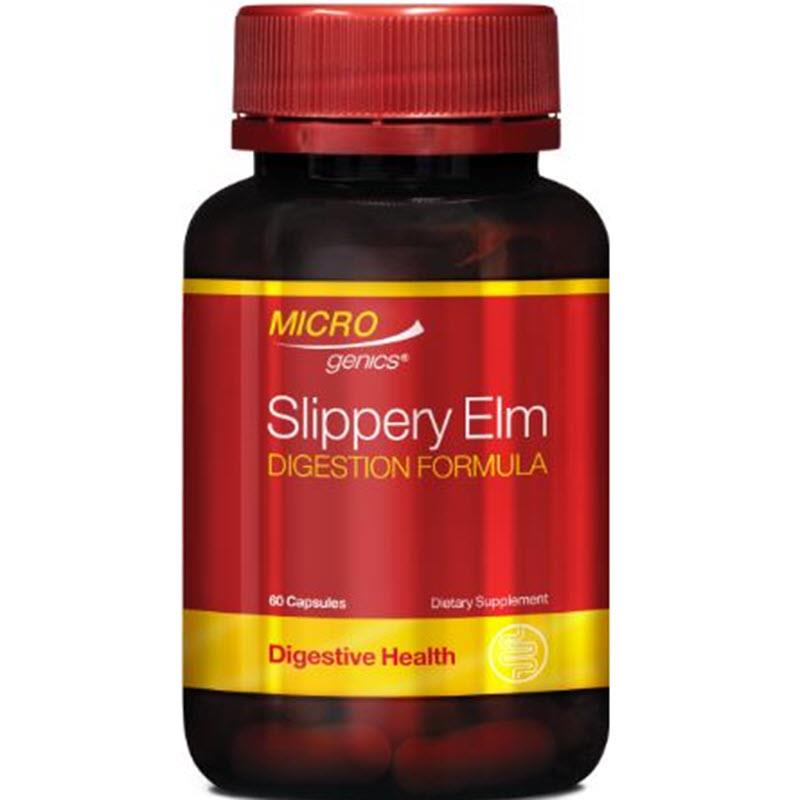 Buy Microgenics Slippery Elm Digestion Formula 60 Capsules Online at