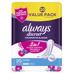 Always Discreet Long Pads Value 20 Pack