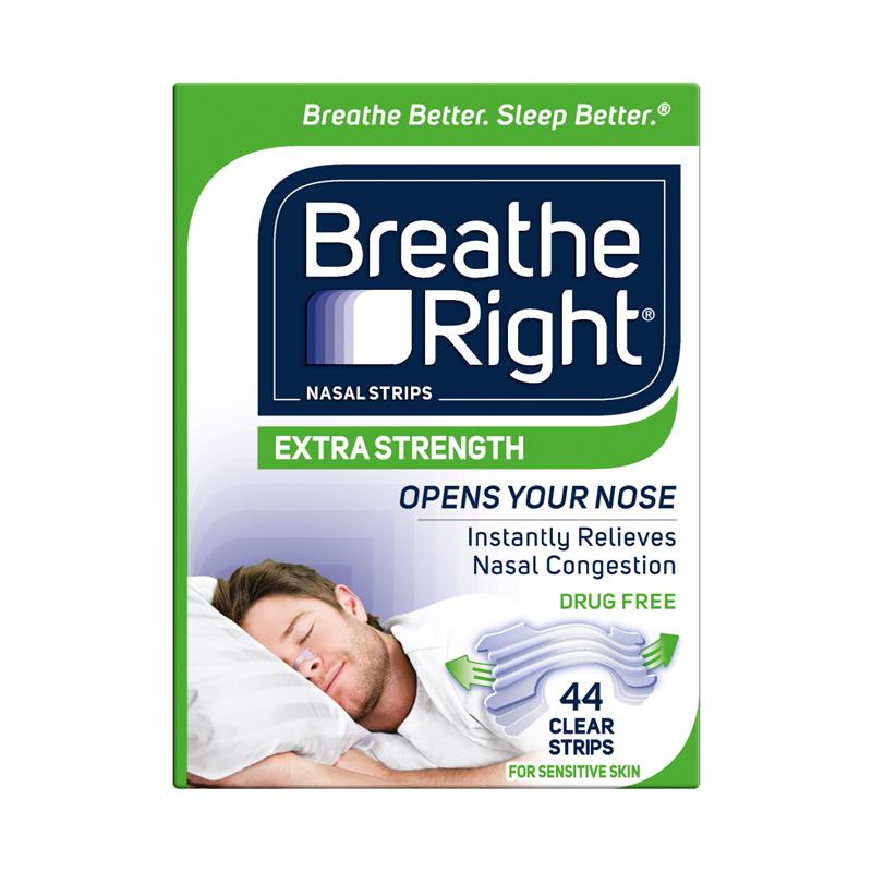 Buy Breathe Right Nasal Strips Extra Strength Clear 44 Strips Online at  Chemist Warehouse®
