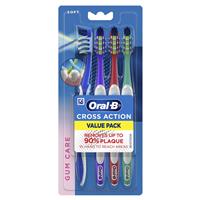 Buy Oral B Toothbrush Cross Action Soft 4 Pack Online At Chemist Warehouse®