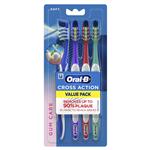 Oral B Toothbrush Cross Action Soft 4 Pack 