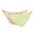 Bambi Mini Co. Dribblebib GirIs Neon Floral and Candy Stripe Reverse Bibs 2 Pack