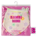 Bambi Mini Co. Dribblebib GirIs Neon Floral and Candy Stripe Reverse Bibs 2 Pack